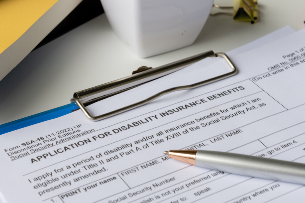 Disability Benefits Application