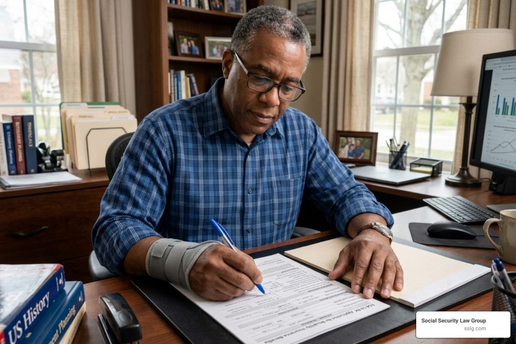 disability onset date Social Security application form: Disability onset date